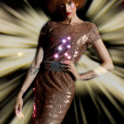 Short LED Sequin Dress, sequin dress