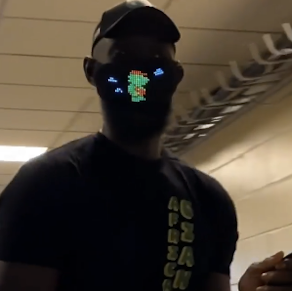 Lumen Couture LED Bluetooth Mask Featured on Official NBA Instagram